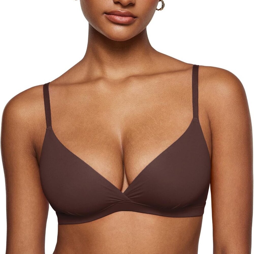 Women's Inbarely Triangle Bralette Unlined Wirele… - image 1